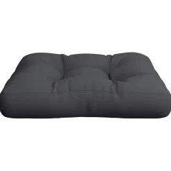 vidaXL Palletkussen 50x50x12 cm stof zwart