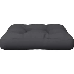 vidaXL Palletkussen 50x50x12 cm stof zwart