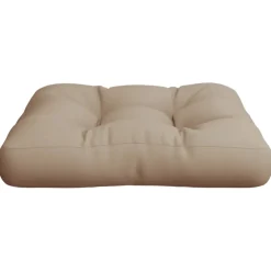 vidaXL Palletkussen 50x50x12 cm stof taupe