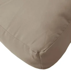 vidaXL Palletkussen 50x50x12 cm stof taupe