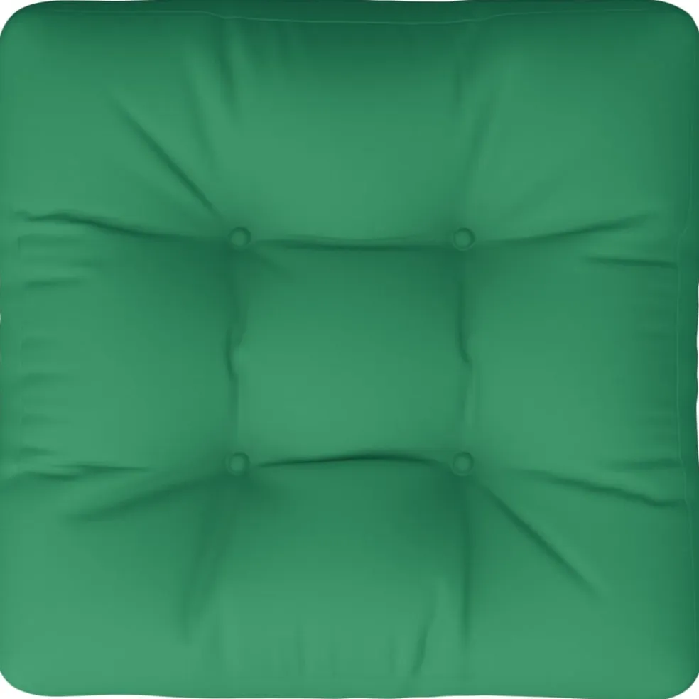 vidaXL Palletkussen 50x50x12 cm stof groen
