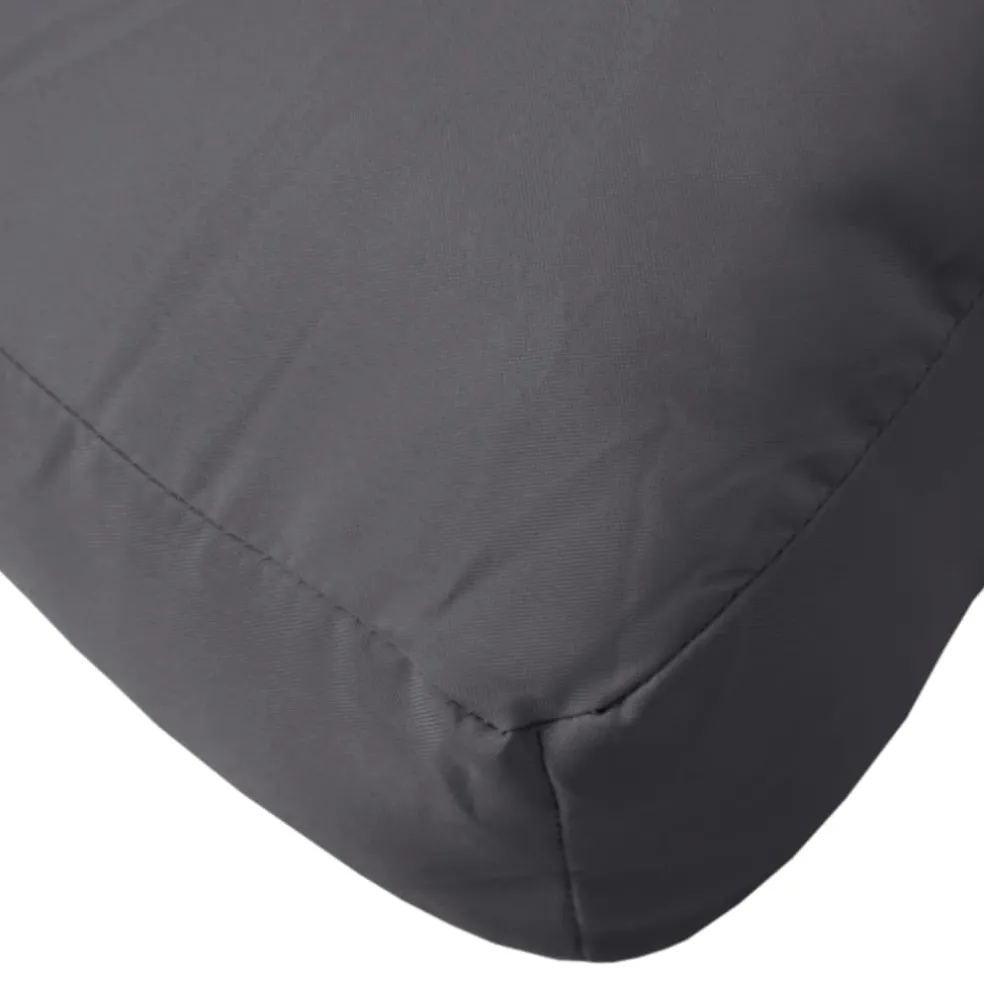 vidaXL Palletkussen 58x58x10 cm stof antracietkleurig