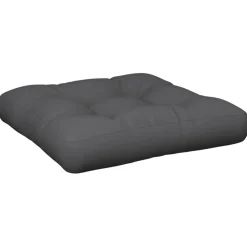 vidaXL Palletkussen 58x58x10 cm stof antracietkleurig
