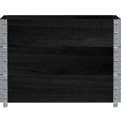 vidaXL Palletopzetranden 3 st 80x60 cm massief grenenhout zwart