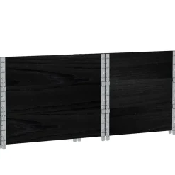 vidaXL Palletopzetranden 3 st 80x60 cm massief grenenhout zwart