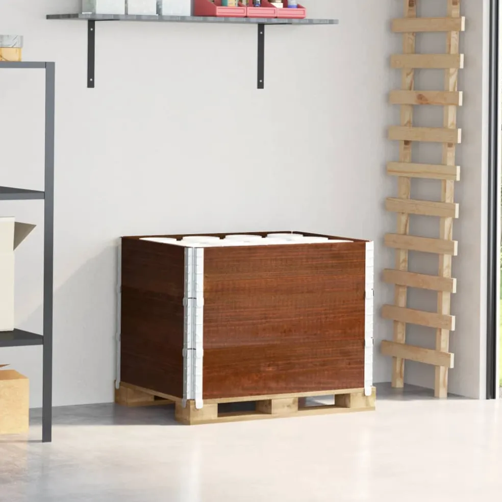 vidaXL Palletopzetranden 3 st 80x60 cm massief grenenhout bruin