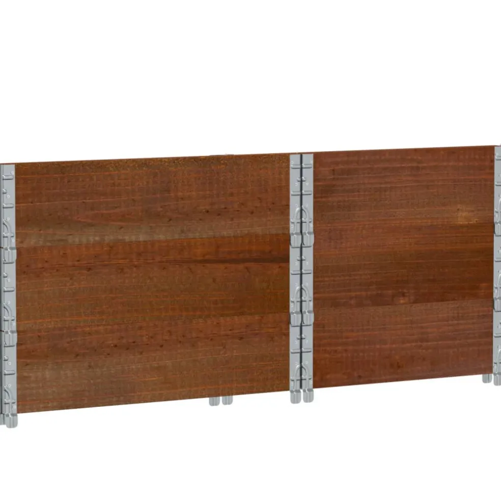 vidaXL Palletopzetranden 3 st 80x60 cm massief grenenhout bruin