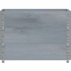 vidaXL Palletopzetranden 3 st 80x60 cm massief grenenhout grijs