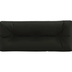 vidaXL Pallet Rugkussen VIANEN 100% Polyester Zwart 120 x 40 x 12 cm