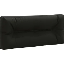 vidaXL Pallet Rugkussen VIANEN 100% Polyester Zwart 120 x 40 x 12 cm