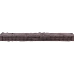 vidaXL Palletvloerkussen 120x40x7 cm katoen antraciet