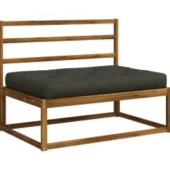 vidaXL Pallet Zitkussen VIANEN 100% Polyester Antraciet