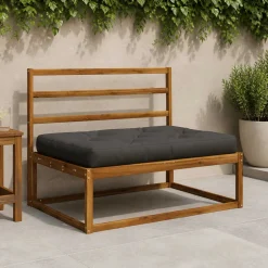 vidaXL Pallet Zitkussen VIANEN 100% Polyester Antraciet