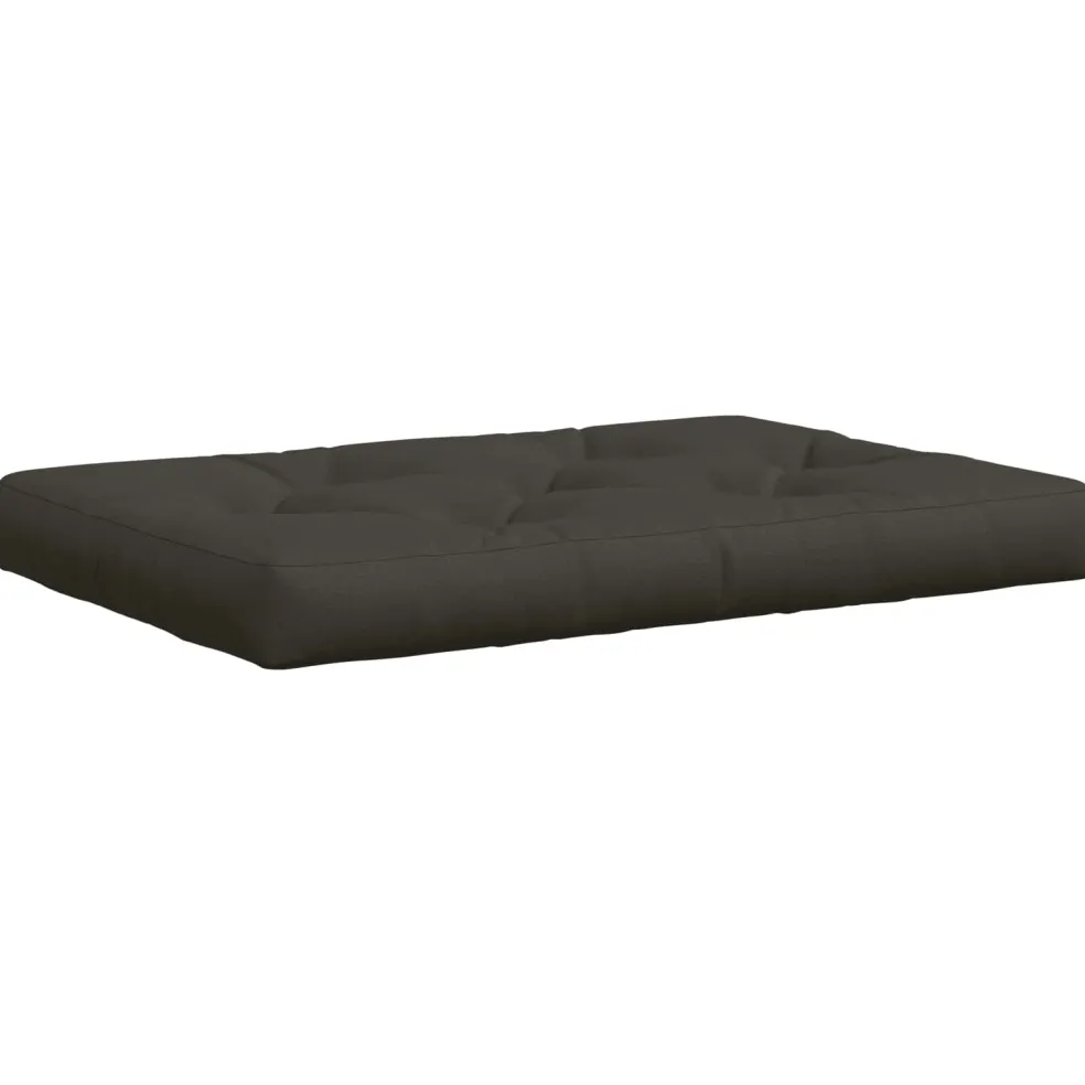 vidaXL Pallet Zitkussen VIANEN 100% Polyester Antraciet