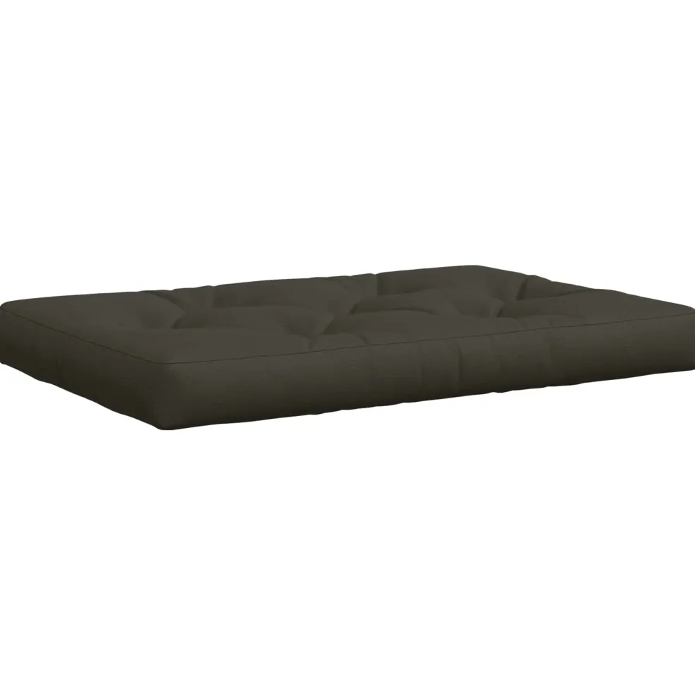 vidaXL Pallet Zitkussen VIANEN 100% Polyester Antraciet