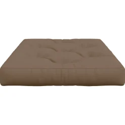 vidaXL Pallet Zitkussen VIANEN 100% Polyester Taupe 120 x 80 x 12 cm