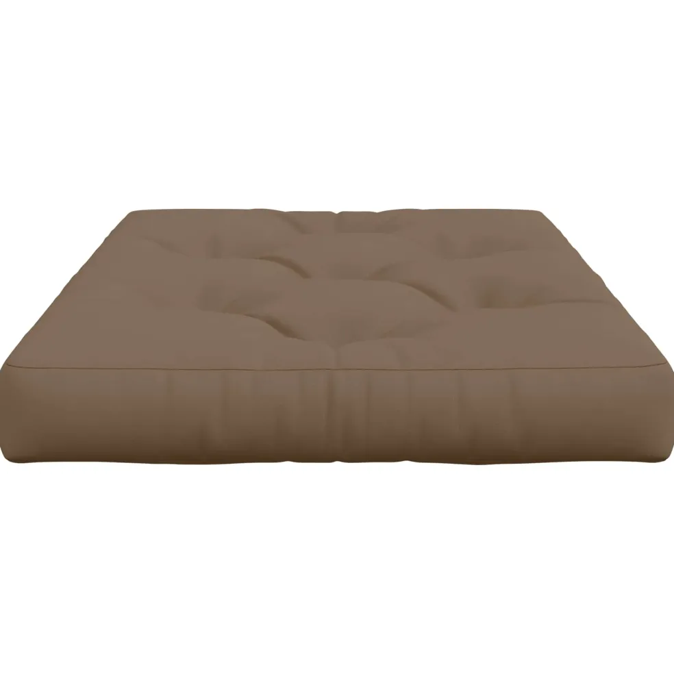 vidaXL Pallet Zitkussen VIANEN 100% Polyester Taupe 120 x 80 x 12 cm