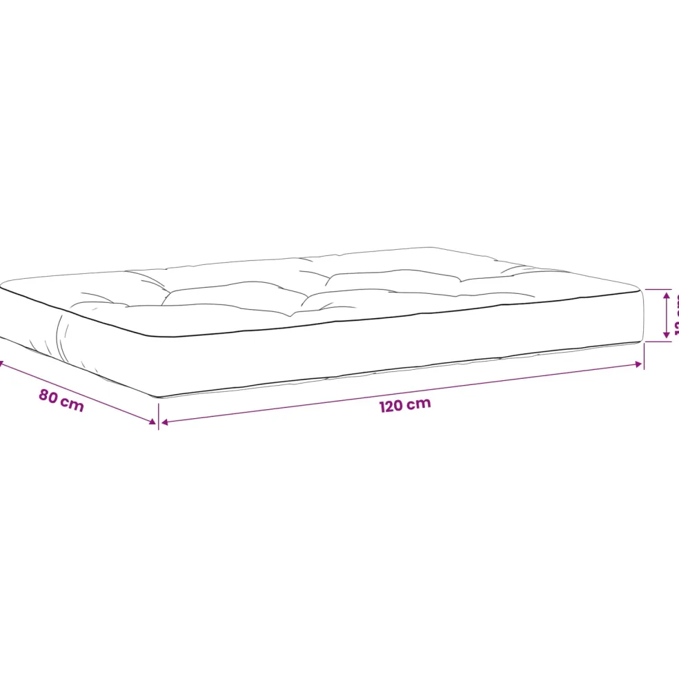 vidaXL Pallet Zitkussen VIANEN 100% Polyester Crèmekleurig