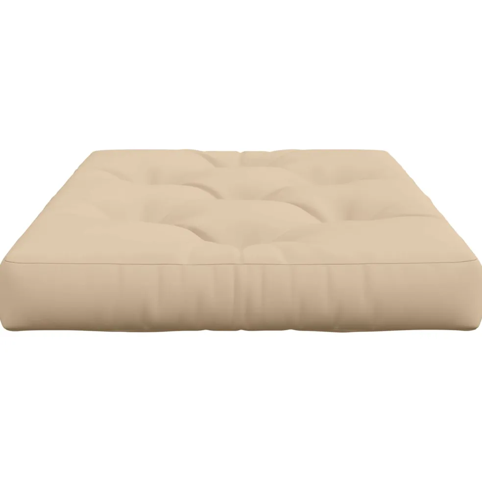 vidaXL Pallet Zitkussen VIANEN 100% Polyester Crèmekleurig