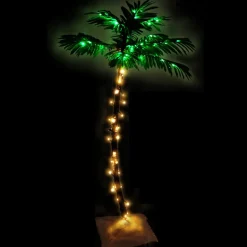 vidaXL Palmboom LED 72 LED's warmwit 120 cm