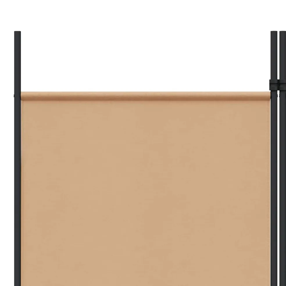 vidaXL 3-Panel Room Divider Beige 150 x 220 cm Stof
