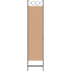 vidaXL 3-Panel Room Divider Beige 120 x 180 cm Stof