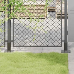 vidaXL Paonderstellen vierkant 4 st gepoedercoat staal antraciet