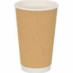 vidaXL Papieren koffiekopjes met deksel 1000 st 16oz 400 ml