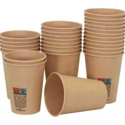vidaXL Papieren koffiekopjes met deksel 1000 st 12oz 300 ml