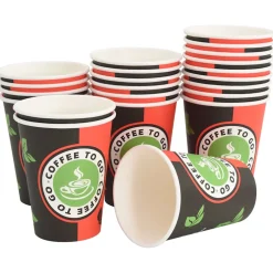 vidaXL Papieren koffiekopjes 1000 st 8oz 200 ml wit