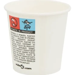 vidaXL Papieren koffiekopjes 1000 st 4oz 100 ml wit