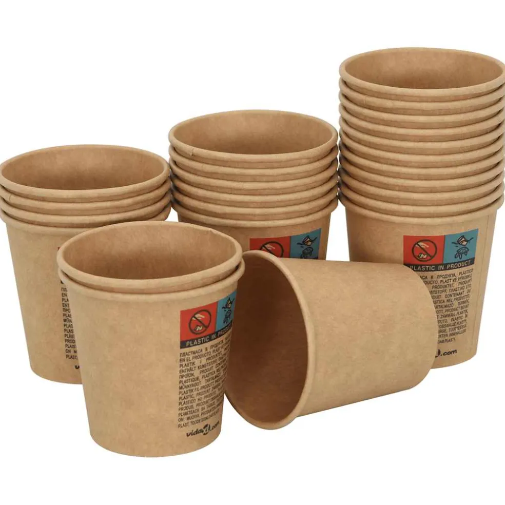 vidaXL Papieren koffiekopjes met deksel 1000 st 4oz 100 ml