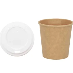 vidaXL Papieren koffiekopjes met deksel 1000 st 4oz 100 ml