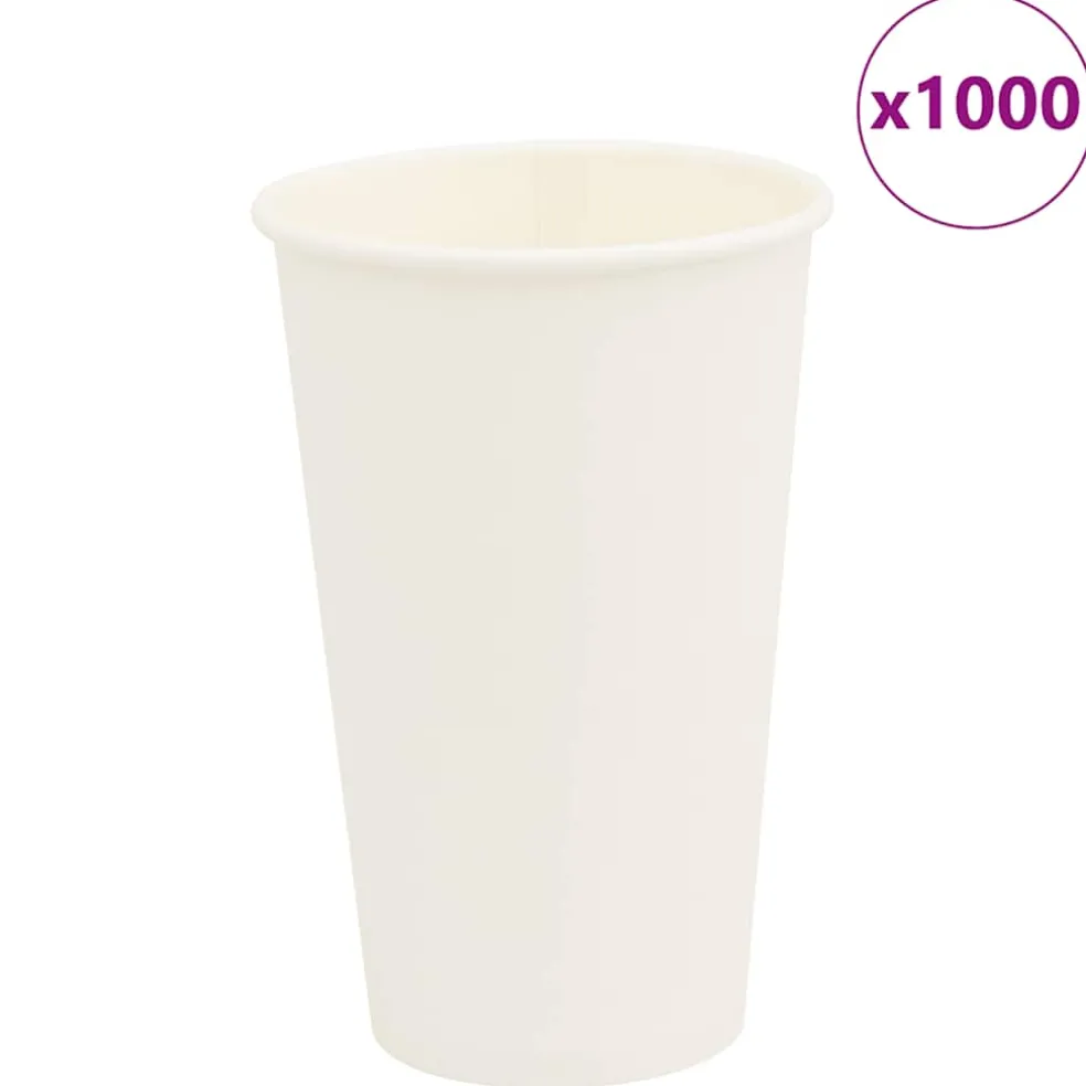 vidaXL Papieren koffiekopjes 1000 st 4oz 100 ml bruin