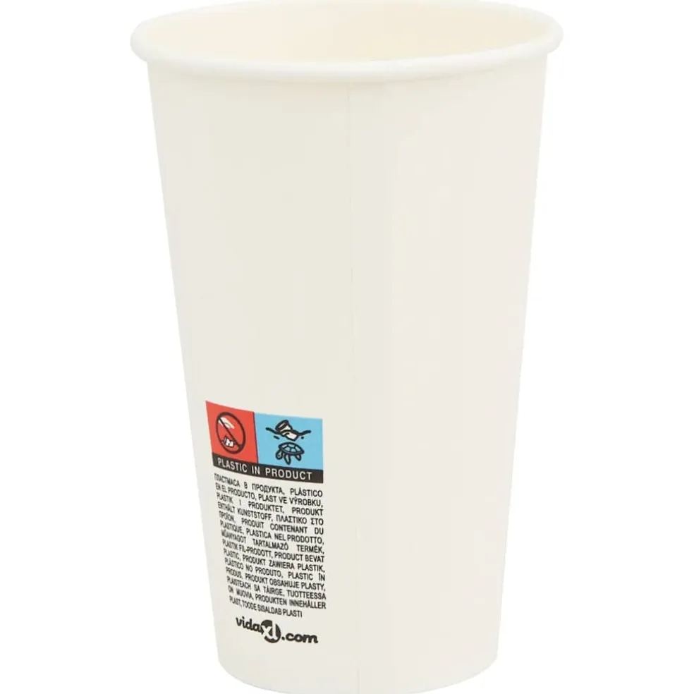vidaXL Papieren koffiekopjes 1000 st 4oz 100 ml bruin