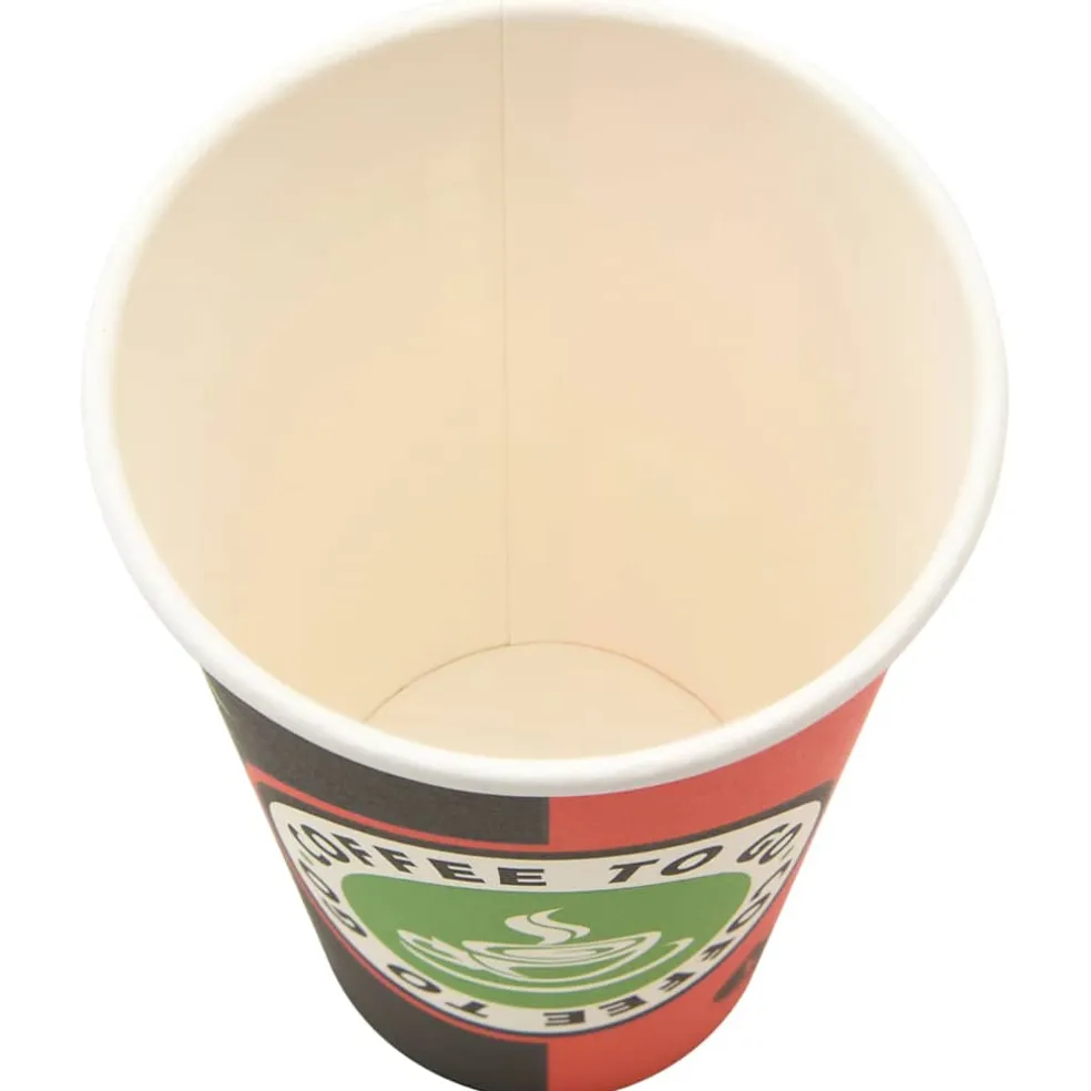 vidaXL Papieren koffiekopjes met deksel 1000 st 16oz 400 ml
