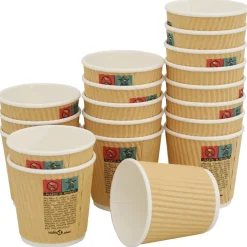 vidaXL Papieren koffiekopjes 1000 st 4oz 100 ml bruin