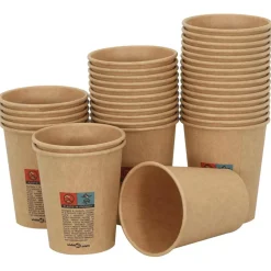 vidaXL Papieren koffiekopjes 500 st 16oz 400 ml bruin