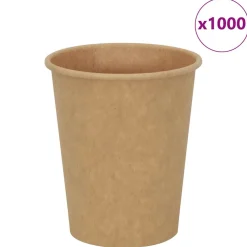 vidaXL Papieren koffiekopjes 500 st 16oz 400 ml bruin