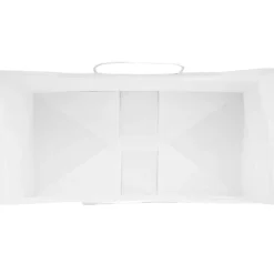 vidaXL Papieren zakjes 50 st met hengsels 21x11x28 cm wit
