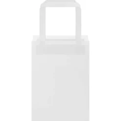 vidaXL Papieren zakken 50 st met hengsels 15x8x21 cm wit