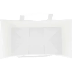 vidaXL Papieren zakken 50 st met hengsels 15x8x21 cm wit