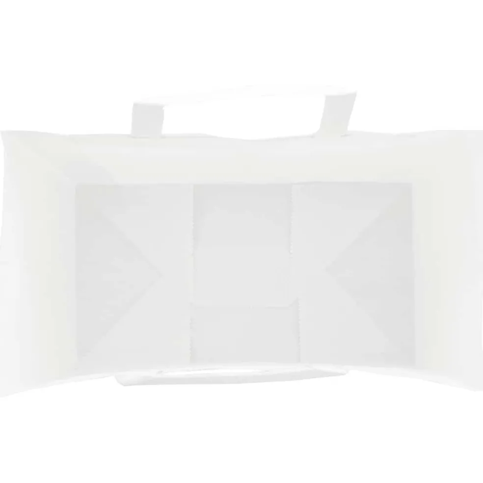 vidaXL Papieren zakken 50 st met hengsels 15x8x21 cm wit