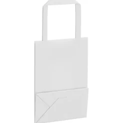 vidaXL Papieren zakken 50 st met hengsels 15x8x21 cm wit