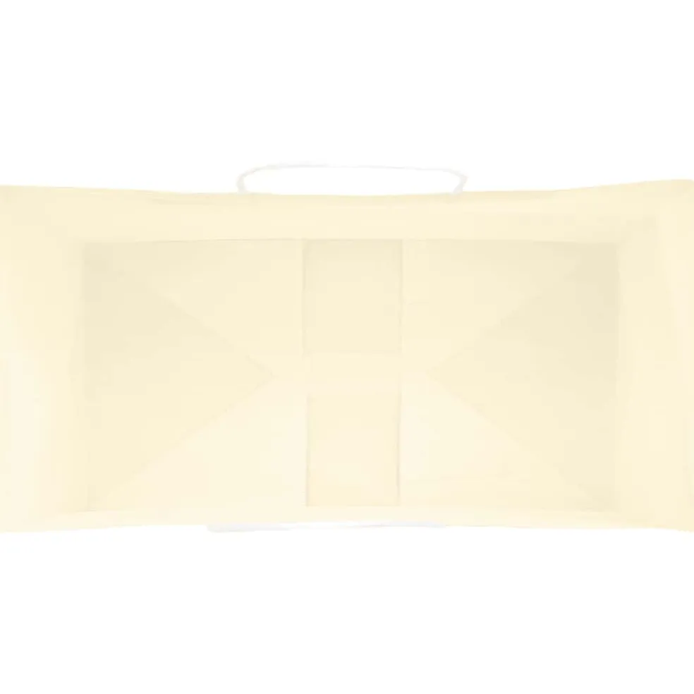 vidaXL Papieren zakken 50 st met hengsels 32x17x25 cm geel