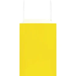 vidaXL Papieren zakken 50 st met hengsels 32x17x25 cm geel