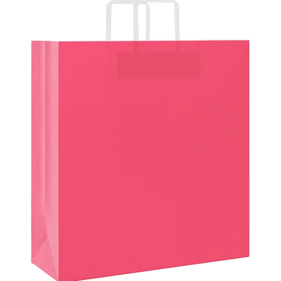 vidaXL Papieren zakken 50 st met hengsels 45x17x48 cm roze