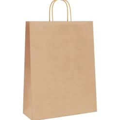 vidaXL Papieren zakken 50 st met hengsels 32x12x42 cm bruin