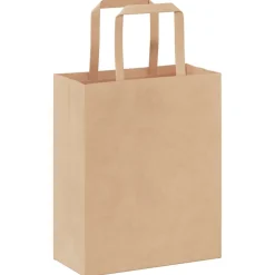 vidaXL Papieren zakken 50 st met hengsels 18x8x22 cm bruin