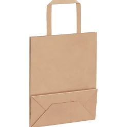vidaXL Papieren zakken 50 st met hengsels 18x8x22 cm bruin